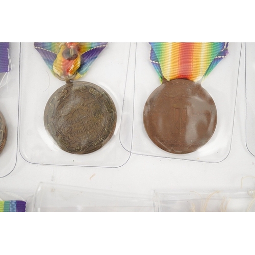 293 - Nineteen First World War allied nations Victory Medals; Four Italy allied Victory Medals,Three U.S. ... 