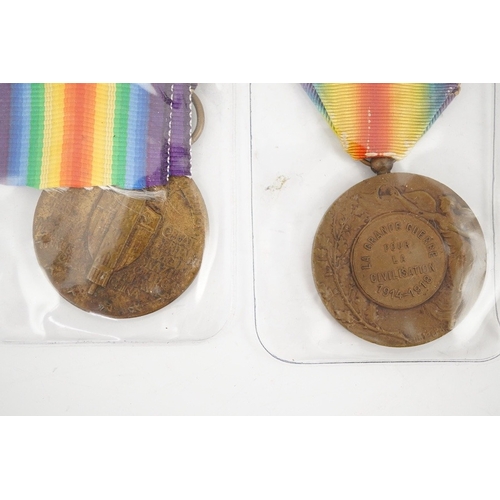 293 - Nineteen First World War allied nations Victory Medals; Four Italy allied Victory Medals,Three U.S. ... 