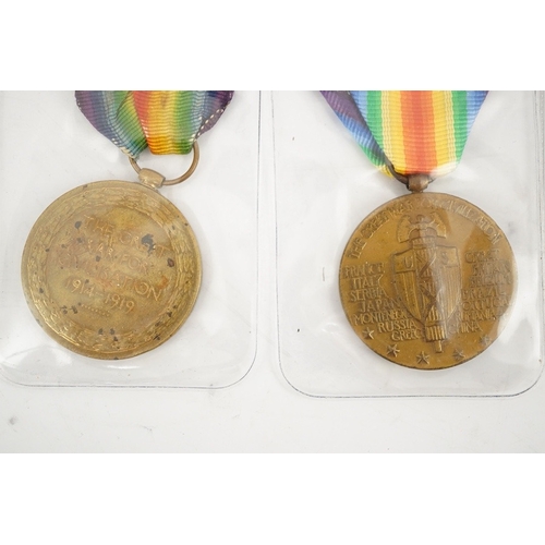 293 - Nineteen First World War allied nations Victory Medals; Four Italy allied Victory Medals,Three U.S. ... 