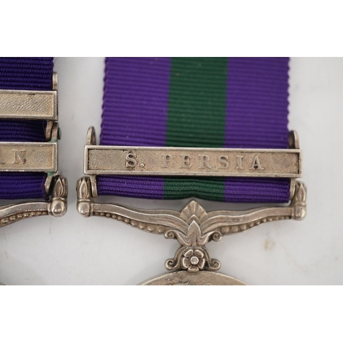 305 - Three George V General Service Medals; a medal for S. Persia awarded to 1481 HVL DR, VITHU Jadhao 11... 