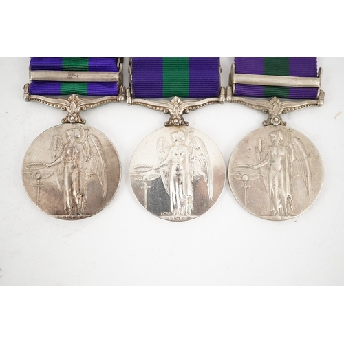 305 - Three George V General Service Medals; a medal for S. Persia awarded to 1481 HVL DR, VITHU Jadhao 11... 