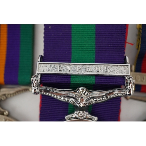 308 - Four ERII military medals; The Gulf Medal with clasp for 15 Jan to 28 Feb 1991, awarded to MM4 AA Mi... 