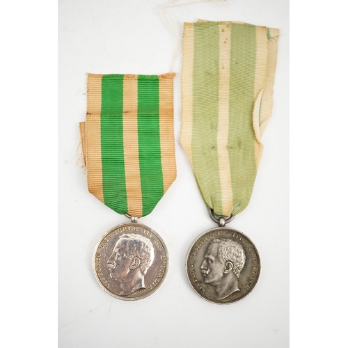 311 - A cased Italy, Kingdom. Messina Earthquake Medal 1908, awarded to J. Stringer? (Worn), A.B. 18254 H.... 