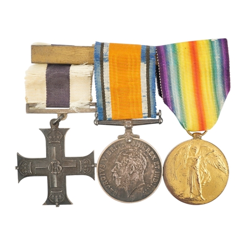 313 - A George V First World War Military Cross (MC) medal group, comprising of a military cross, British ... 