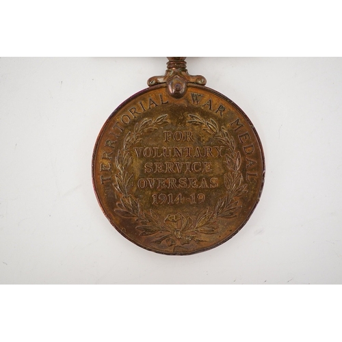 325 - A George V Territorial Force War Medal 1914-19, awarded to 1954 PTE. R. Chebsey K.S.L.I. Condition -... 