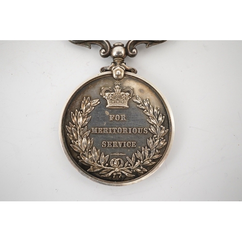 327 - A George V Meritorious Service Medal (MSM), awarded to 37466 A. SJT: J. Ripley. R.E. Condition - fai... 