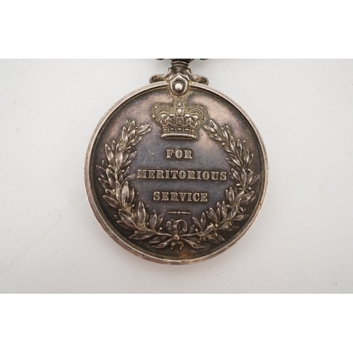 328 - A George V Meritorious Service Medal (MSM), awarded to WR-264635 C.O.M. SJT. A.W. Beck. R.E. Conditi... 