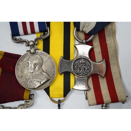 332 - Six replica military medals, including; an Indian Mutiny Medal 1858, naming mostly erased,a Second C... 