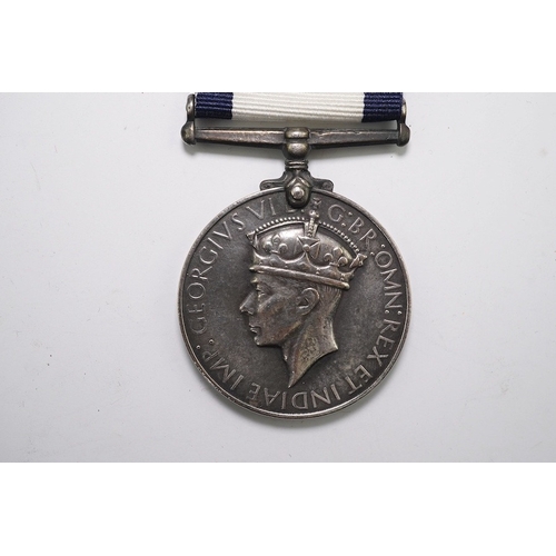 337 - A GVI Naval Conspicuous Gallantry Medal, unnamed. Condition - good.