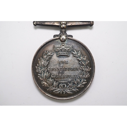 337 - A GVI Naval Conspicuous Gallantry Medal, unnamed. Condition - good.