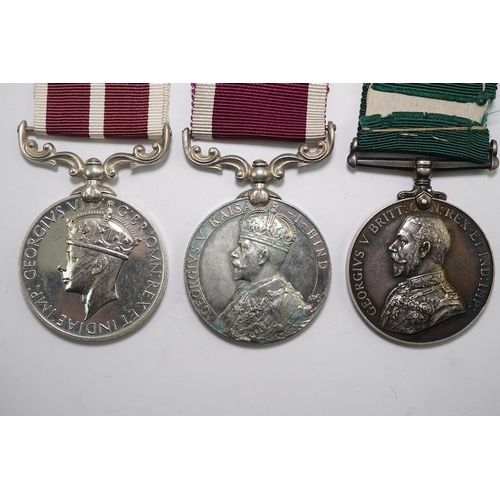 339 - A Geo V India Meritorious Service Medal 1888 to 3999 Sepoy Bhuluam Mohd 3/16 Punjab R.Geo VI Meritor... 