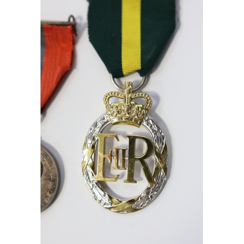 340 - Three assorted service medals; Imperial Service medal to Henry Chillingworth; Territorial Efficiency... 