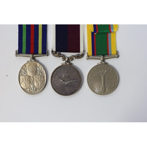 343 - Three assorted service medals; GVI Cadet Forces medal to ACT. FG. Off. A. Liddell R.A.F.V.R (T); ERI... 