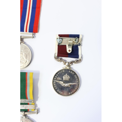 344 - A group of assorted medals; WW2/ERII Cadet Forces medal group of 3  with two clasps to Fg.Off.W.K.Wi... 