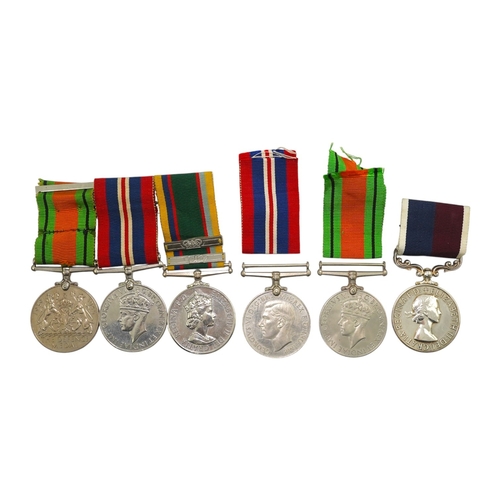 344 - A group of assorted medals; WW2/ERII Cadet Forces medal group of 3  with two clasps to Fg.Off.W.K.Wi... 