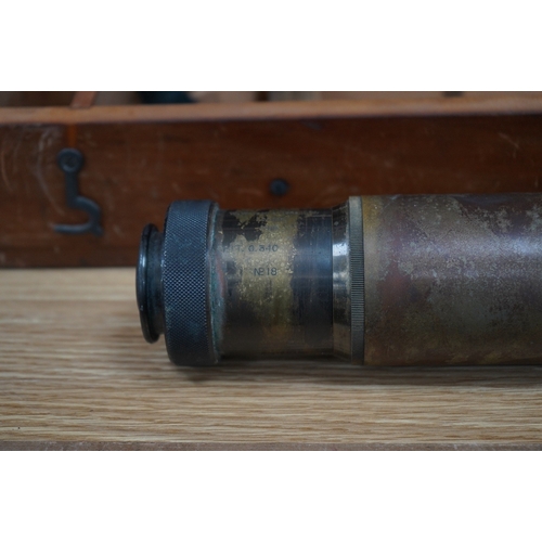 358 - A First World War telescope gunsight by W. Watson & Sons Ltd., London, stamped S.S. Telescope x8 334... 