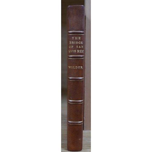 441 - Thornton Wilder - The Bridge of San Luis Rey, 1st edition, Longmans, Green & Co., 1927, Westminster ... 