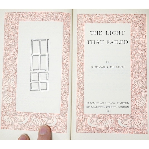 481 - ° ° A set of thirty two Rudyard Kipling hardback books to include The Light That Failed and The Year... 