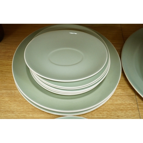 500 - A part Poole pottery dinner service to include tureens and oval platters, largest 40cm wide (34). Co... 