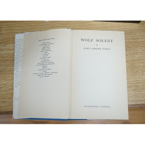 534 - ° ° Powys, John Cowper - Weymouth Sands ... 1st US. edition, half title; orig. cloth, blind decorate... 