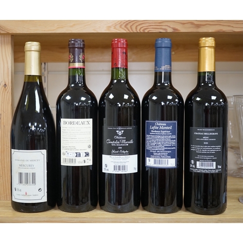 541 - Five bottles of wine to include Chateau Conteha-Merville 2006 and Domaine De Mercey 2005. Condition ... 