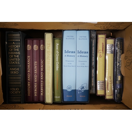 626 - ° ° Nine Folio Society books including History of the Indians of the United States and History & ... 