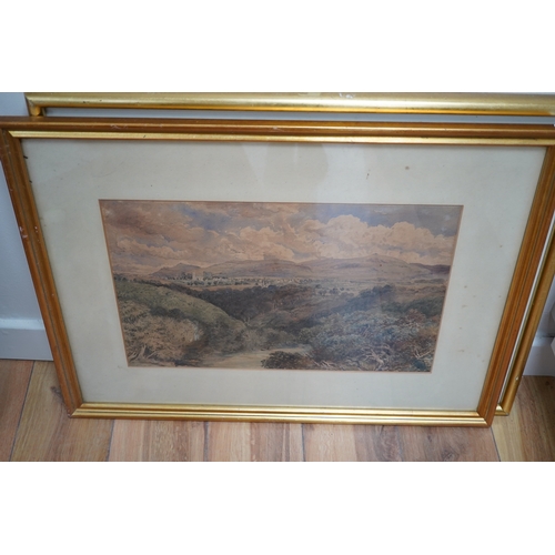 773 - David Cox Jr. (1809-1885), watercolour, River landscape, signed and dated 1877, 30 x 48cm. Condition... 