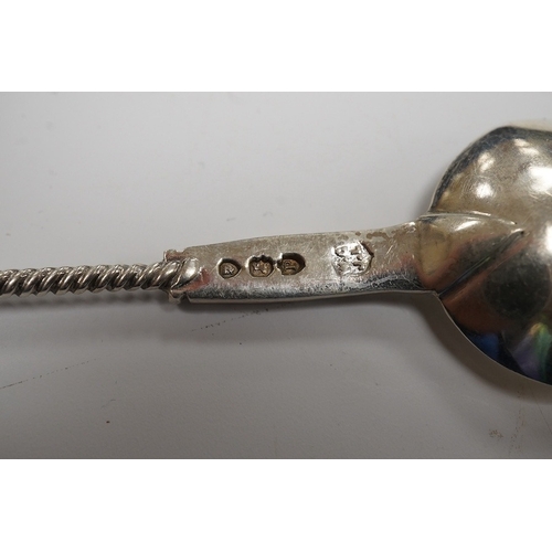 825 - A cased set of twelve late Victorian silver coffee spoons, by Goldsmiths & Silversmiths Co Ltd, Lond... 