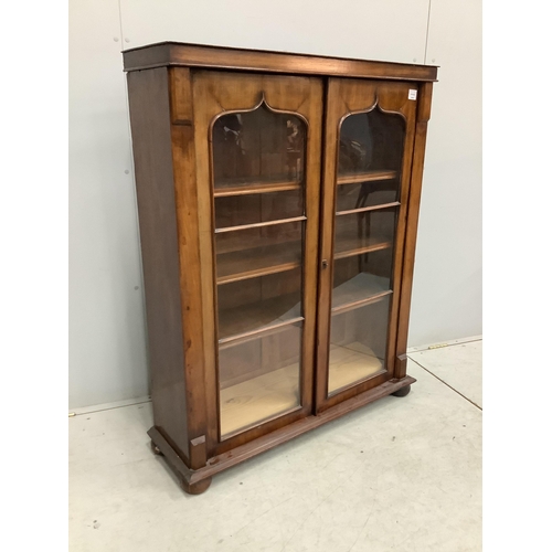 1069 - An early Victorian mahogany bookcase, (adapted), width 100cm, depth 30cm, height 127cm. Condition - ... 