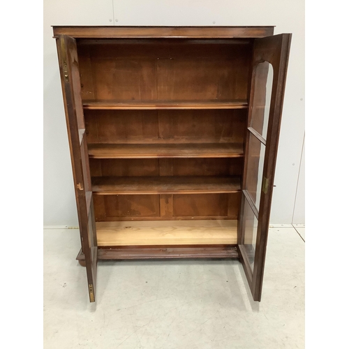 1069 - An early Victorian mahogany bookcase, (adapted), width 100cm, depth 30cm, height 127cm. Condition - ... 