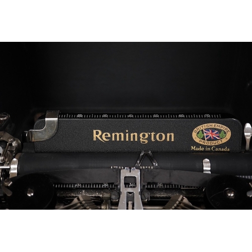 1267 - A cased Remington Model 5 portable typewriter. Condition - good.