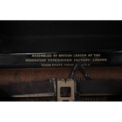 1268 - A cased Remington Home Portable typewriter. Condition - fair.