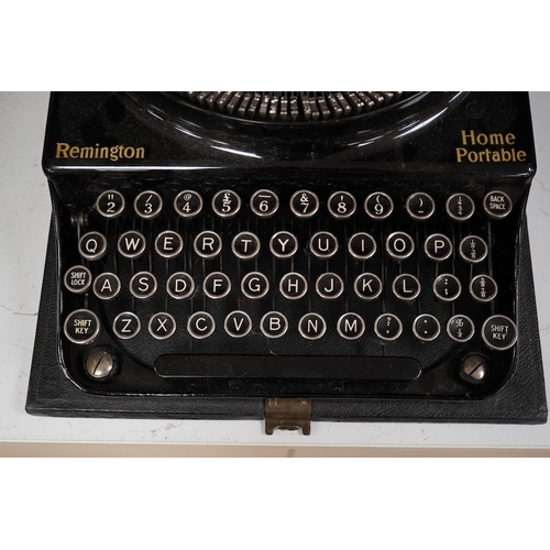 1268 - A cased Remington Home Portable typewriter. Condition - fair.