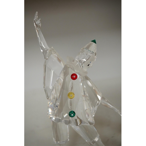 1339 - Five Swarovski crystal figures including Masquerade Columbine, Masquerade Harlequin, Masquerade Pier... 