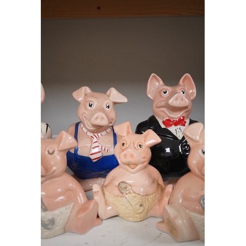 1346 - Eight NatWest piggy money banks. Condition - good