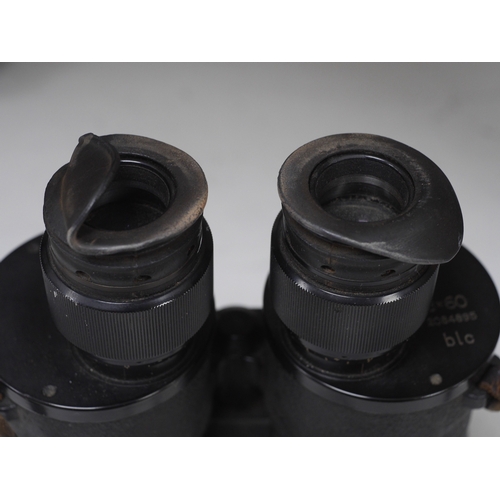 1360 - A pair of BLC 8x60 black binoculars, reg. 2084895, with a tripod fitment, 27.5cm log. Condition - fa... 