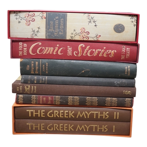 1453 - A collection of folio society books, to include The Greek Myths Vols I & II. Condition - fair