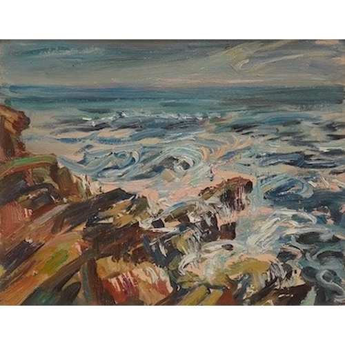 1706 - Marian Kratochwil (Polish, 1905-1997), Impressionist oil on board, Cornwall, signed and inscribed ... 