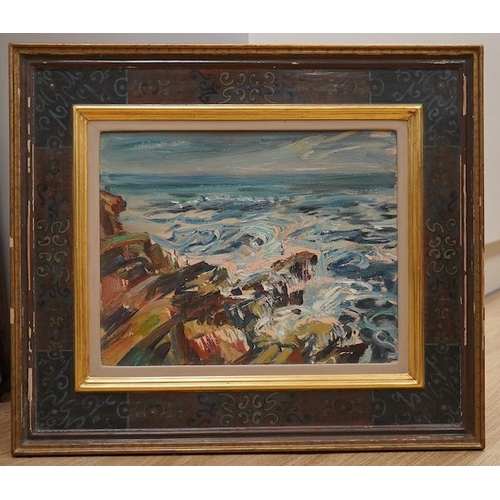 1706 - Marian Kratochwil (Polish, 1905-1997), Impressionist oil on board, Cornwall, signed and inscribed ... 