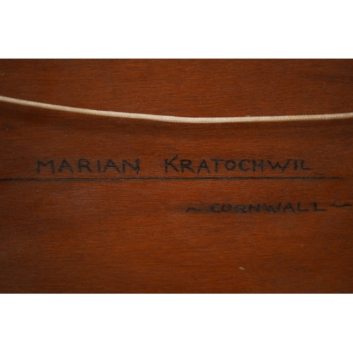 1706 - Marian Kratochwil (Polish, 1905-1997), Impressionist oil on board, Cornwall, signed and inscribed ... 