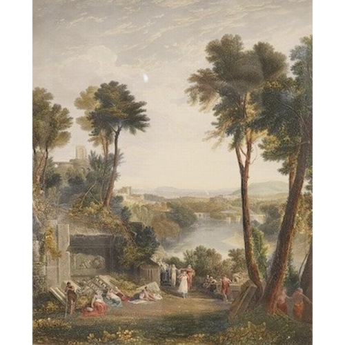 1748 - After JMW Turner (1775-1851), two coloured engravings comprising Mercury and Herse and Crossing t... 