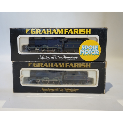 251 - Nine boxed Graham Farish N gauge Somerset & Dorset Railway; three Class 4P 4-4-0 tender locomotives,... 