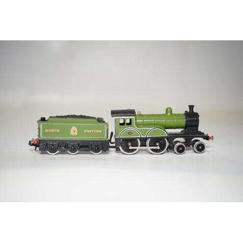 257 - Two boxed Union Mills N gauge railway NER Class R tender locomotives; both 725. Condition - good.... 