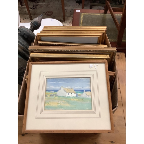 26 - A quantity of assorted oils, watercolours and prints. Condition - fair