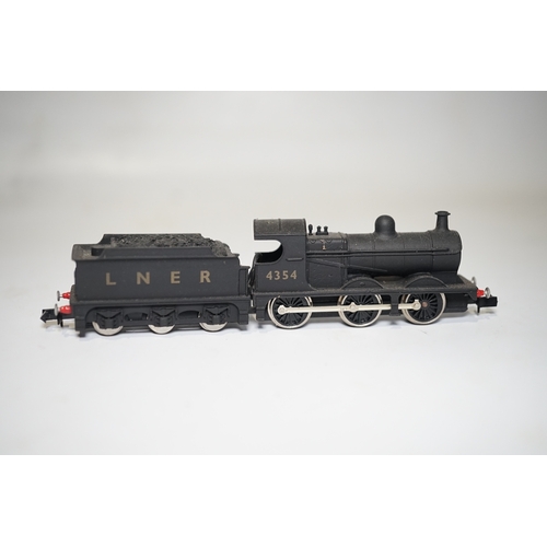 265 - Three boxed Union Mills Models N gauge railway LNER locomotives; a Class J11, 4354, a Class J39, 294... 