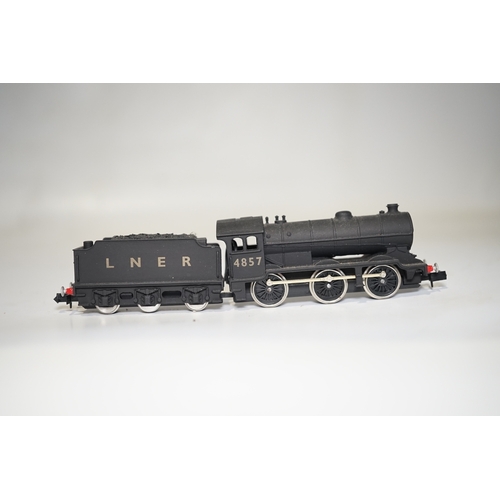 267 - Three boxed Union Mills Models N gauge railway LNER locomotives; a Class J39, 4857, a Class J11, 531... 