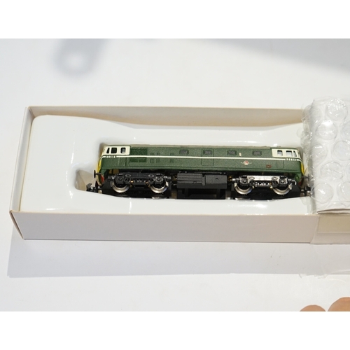 273 - Two boxed Silver Fox Models N gauge BR Bo-Bo diesel locomotives; a Class 24 in dark blue livery, 24 ... 