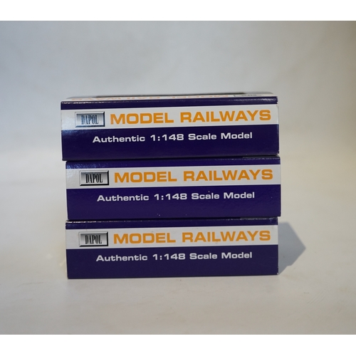 279 - Three boxed Dapol N gauge railway GWR tank locomotives; a Class 45xx, 4523 (ND-014), a Class 14xx, 1... 