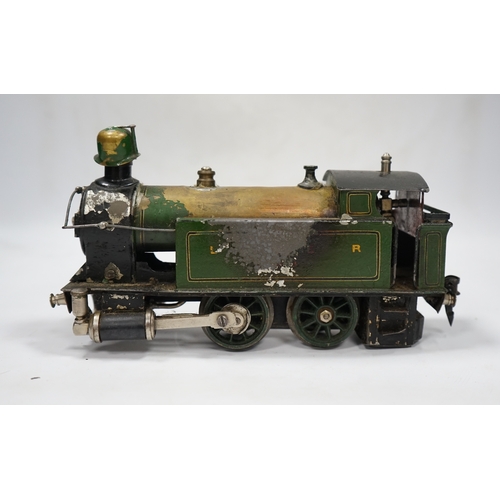 287 - A Trix Twin Railway 00 gauge train set box containing; four locomotives, eight bogie coaches, two ra... 