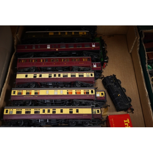 289 - A collection of Tri-ang Railways 00 gauge model railway, including  seven locomotives; a BR Class 31... 